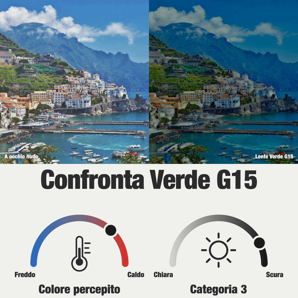 Rilens — Meriggio — Lente Polarizzata Verde G15