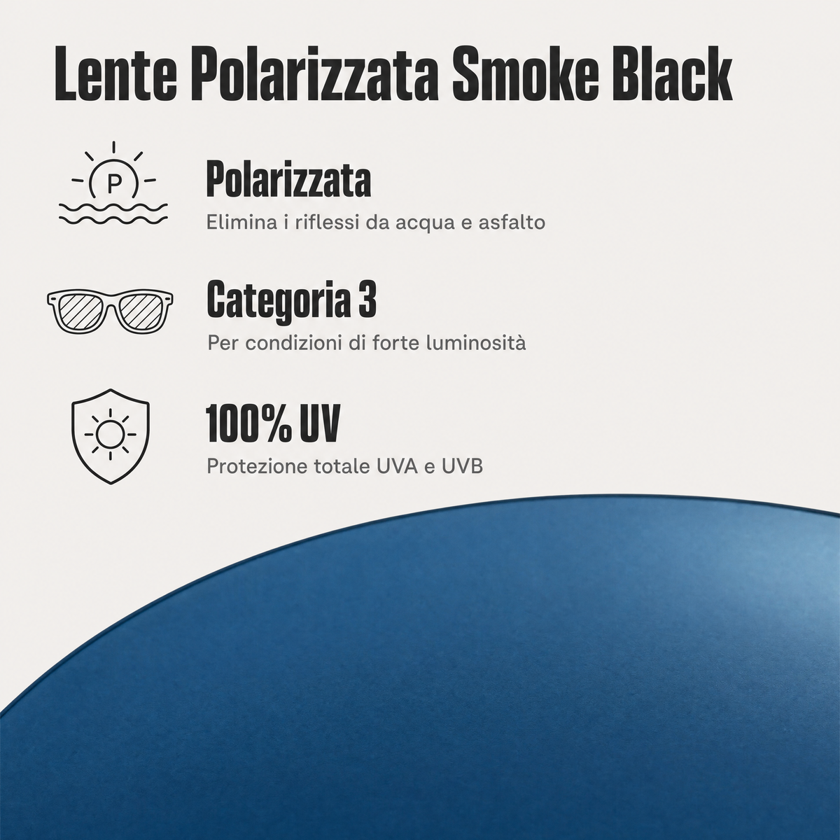 Rilens — Eclissi — Lente Polarizzata Smoke Black