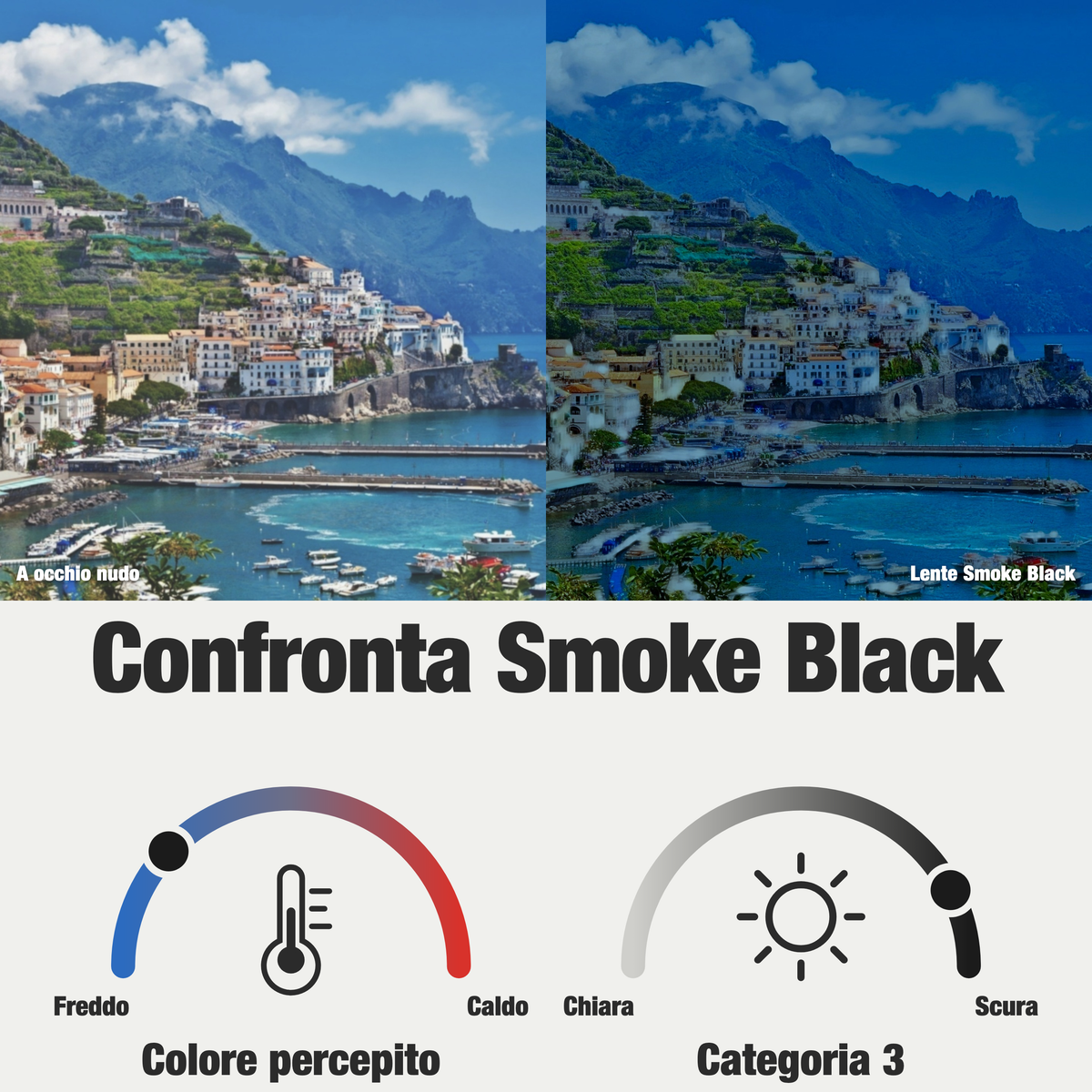 Rilens — Eclissi — Lente Polarizzata Smoke Black