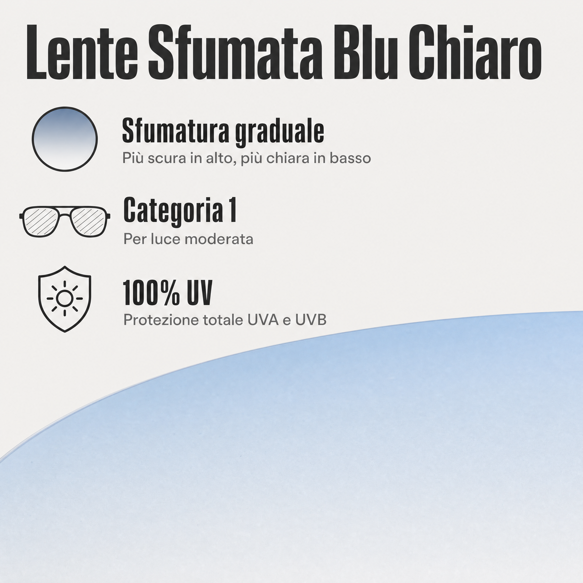 Rilens — Sereno — Lente Sfumata Blu Chiaro