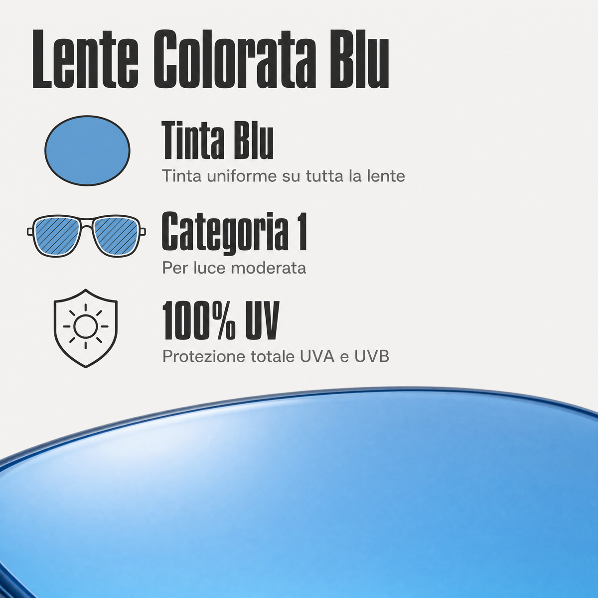 Rilens — Cobalto — Lente Colorata Blu