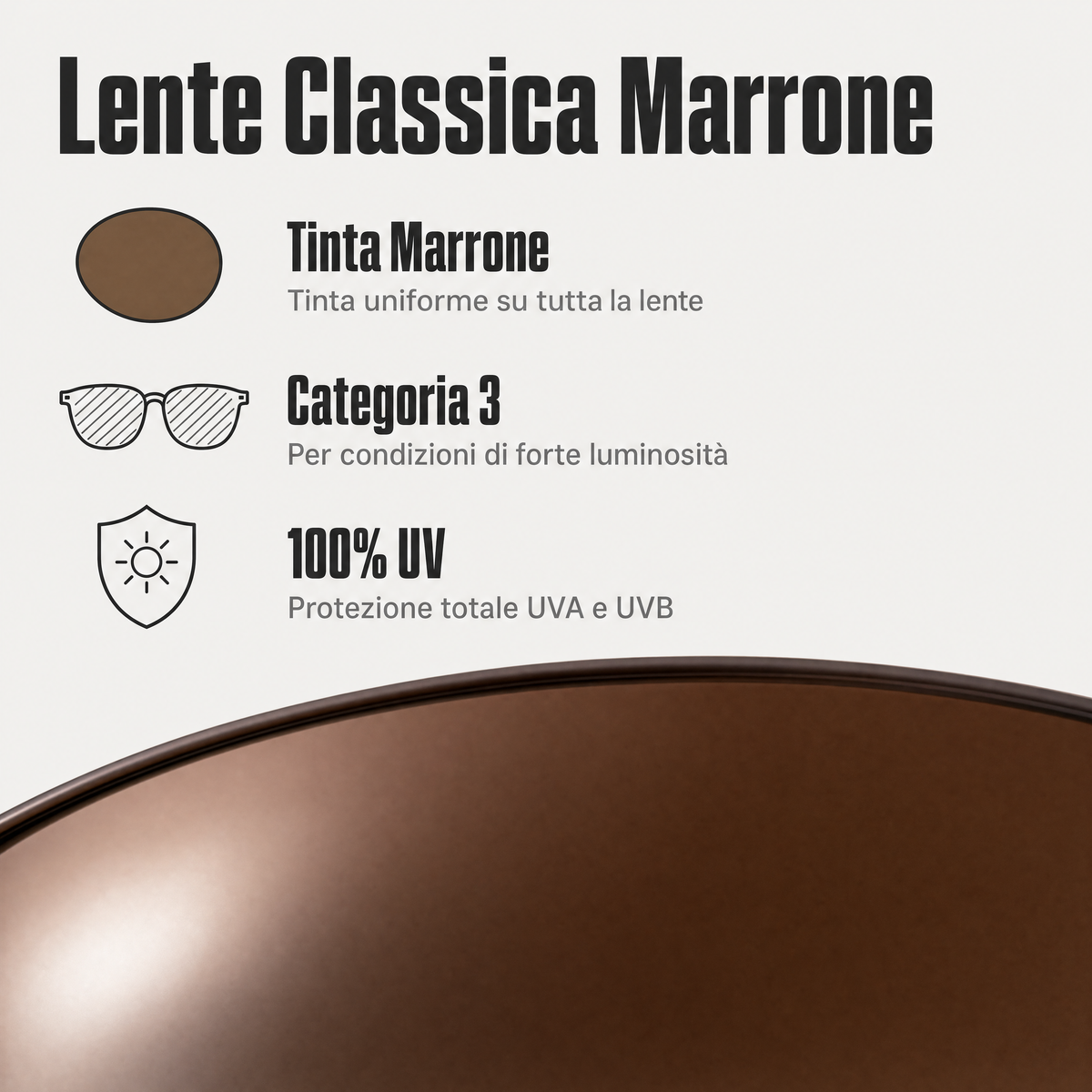 Rilens — Terra — Lente Classica Marrone