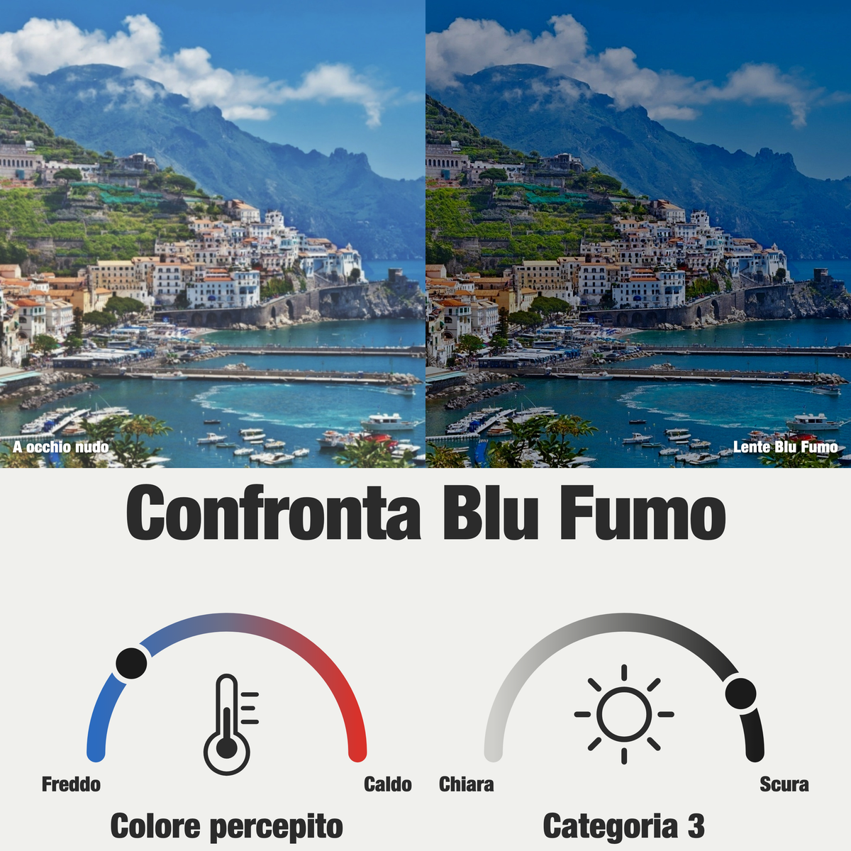 Rilens — Ardesia — Lente Classica Blu Fumo