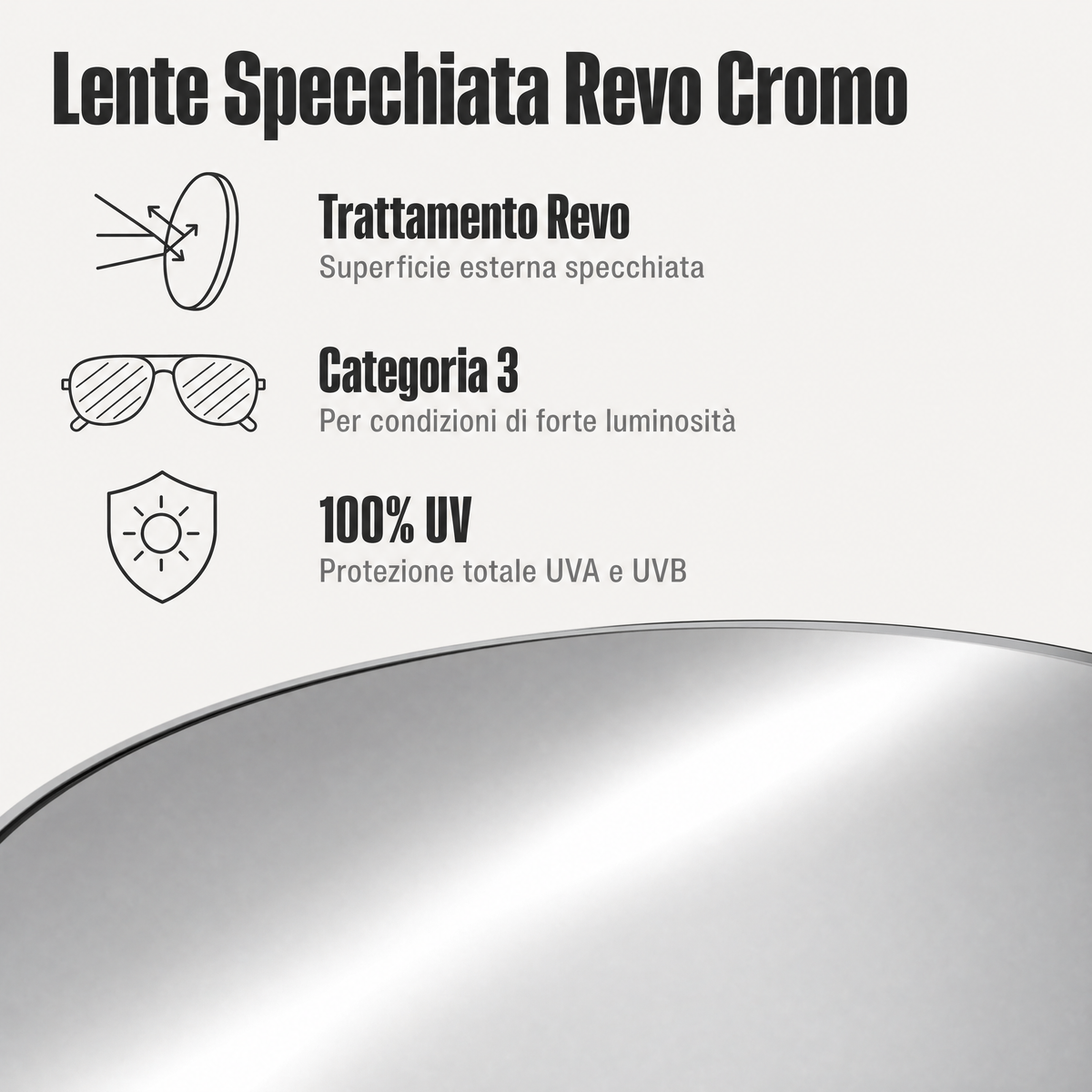 Rilens — Argentovivo — Lente Specchiata Revo Cromo