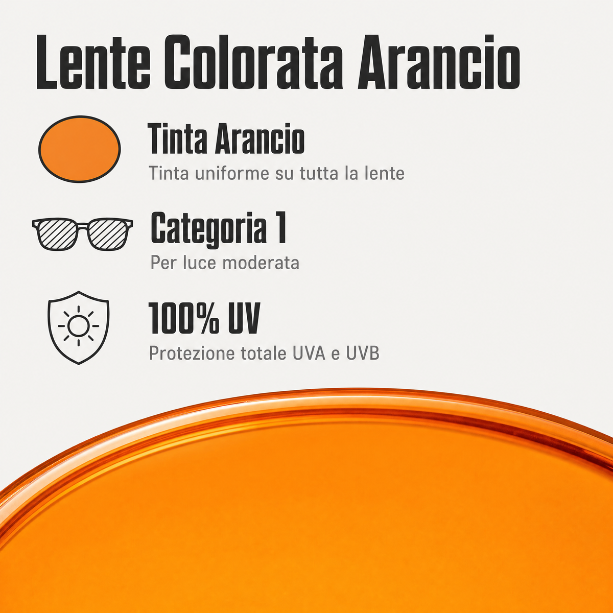 Rilens — Corallo — Lente Colorata Arancio